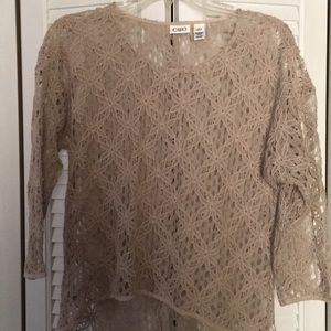 Flower patterned layering shirt